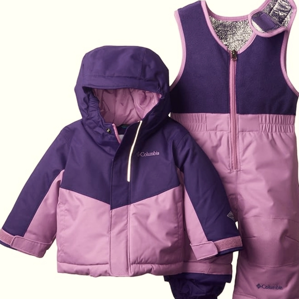 Columbia baby Buga Set, Size 6-12 months, Hyper Purple/Blossom Pink